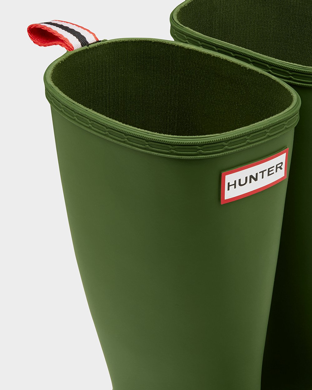 Play Botas Hunter Mujer Verde/Blancas Original Tall Speckle Rain 076318-MNI